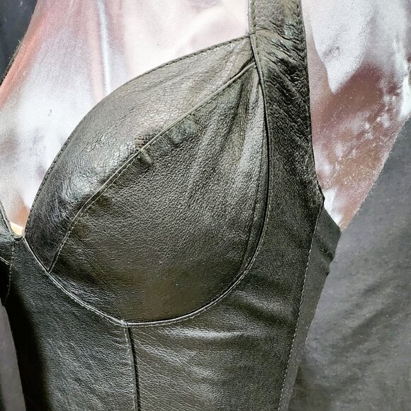 Vintage Leather Dress - Picture 5 of 10